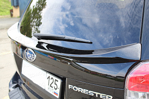 Тюнинг для Спойлер Forester 2012 - 2018 под стекло зад. двери , чёрный перл.