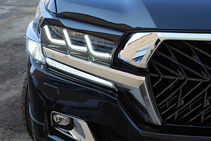 Тюнинг для Фары Land Cruiser 200 2016 +, дизайн LX 570 , светлые , динамические 