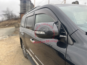 Тюнинг для Накладки Land Cruiser 200 на зеркала , дизайн BMW М-стиль, карбон