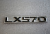 Надпись LX 570 , хром 