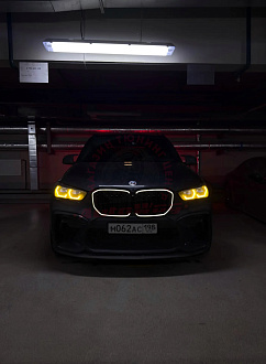 Решетка BMW X5 G05 2019 - 2023 с подсветкой LED