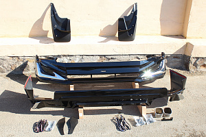 Тюнинг для Обвес на Prado 150 2018 +, дизайн Modellista чёрный 