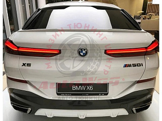 Спойлер BMW X6 G06 на багажник дизайн M-Sport