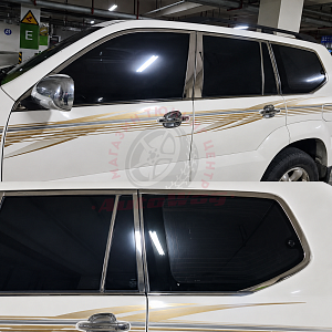 Тюнинг для Отсечки окон Prado 120 / GX470, хром