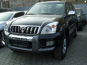 Тюнинг для Дуга Prado 120 на передний бампер, темно - серая 