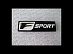 Эмблема F-Sport прямоугольная