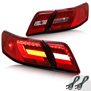 Тюнинг для Стопы Camry V40 2006 - 2011 дизайн Lexus красные