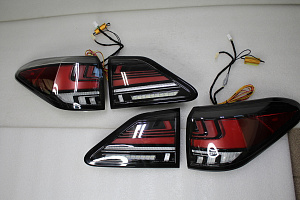 Тюнинг для Стопы RX 350 / RX 270 / RX 450H дизайн 2016+, красные динамические