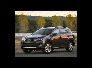 Тюнинг для Рейлинги Rav 40 2014 +, серебро 