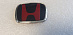 Эмблема на руль Honda 2007 - 2013 черная с красным 
