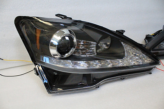 Фары Lexus IS 250 2005 - 2012 , черные 