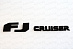 Надпись FJ Cruiser , чёрная