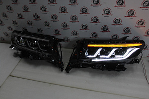 Тюнинг для Фары Prado 150 2018 +, дизайн Lexus , стиль 3