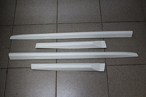 Тюнинг для Молдинги дверей Prado 150 стиль 2018 , белые 