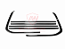Отсечка окон Land Cruiser 200 дизайн LX , 3D черный