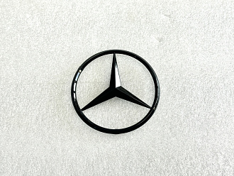 Эмблема Mercedes W221 на багажник , чёрная 