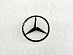 Эмблема Mercedes W221 на багажник , чёрная 