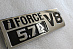 Надпись FORCE 5,7L V8 , чёрная
