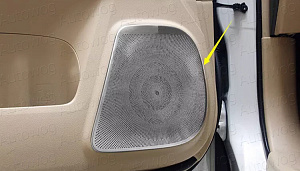 Тюнинг для Накладки Prado 150 на динамики дверей , хром