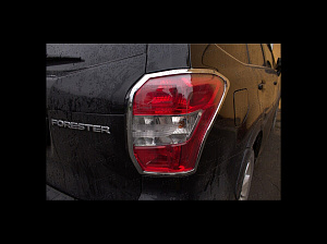 Тюнинг для Накладки Forester SJ 2013 +, на стопы, хром