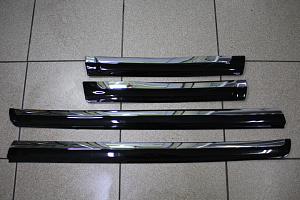 Тюнинг для Молдинги дверей Prado 150 / GX 460 низ двери, черные (Стандарт) 