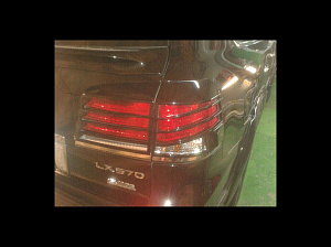 Тюнинг для Накладки LX 570 2014 +, на стопы, под покраску