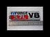 Надпись FORCE 5,7L V8 , красная